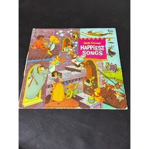 Walt Disney Happiest Songs Vinyl LP 1967 Disneyland Records DL-3509 Various